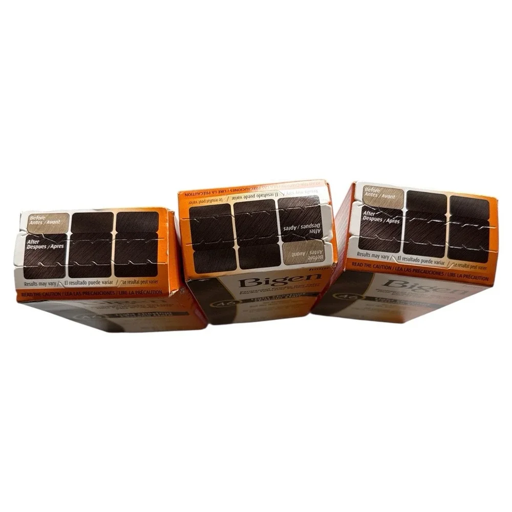 Bigen Hair Powder Color #46 Light Chestnut 0.21 oz - THREE PACK New‎